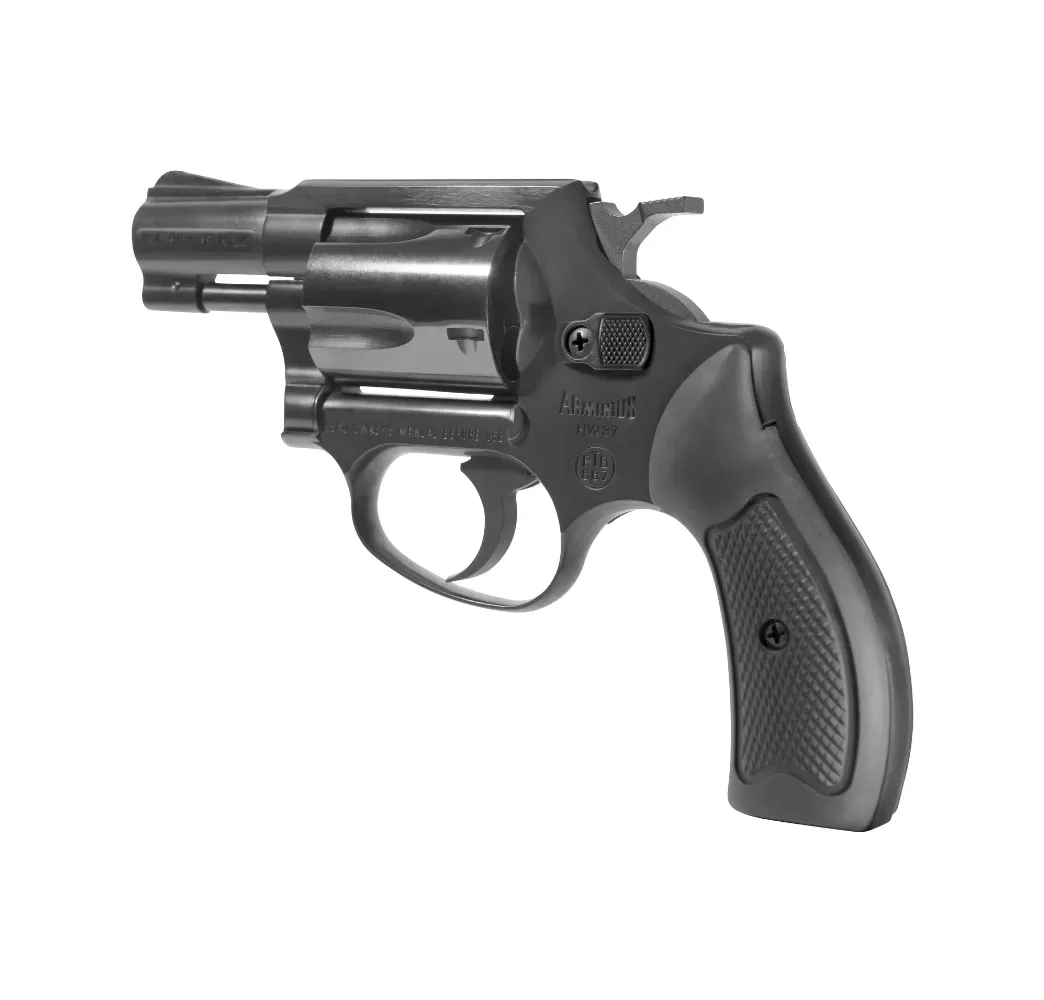 Weihrauch HW 37 Arminius Schreckschussrevolver Detailansicht brüniert