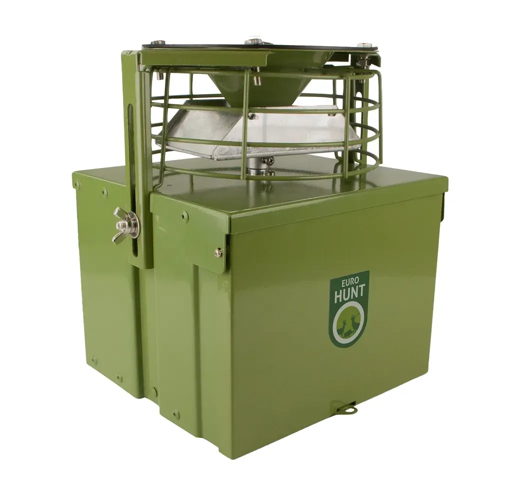 Eurohunt Futterautomat PRO 12 V mit Zeitschaltung für die Kirrung