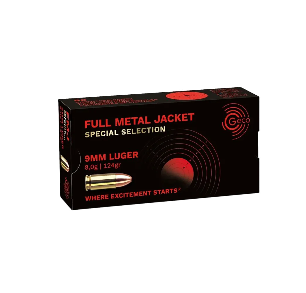 GECO 9mm Luger FMJ 124 grs Munition
