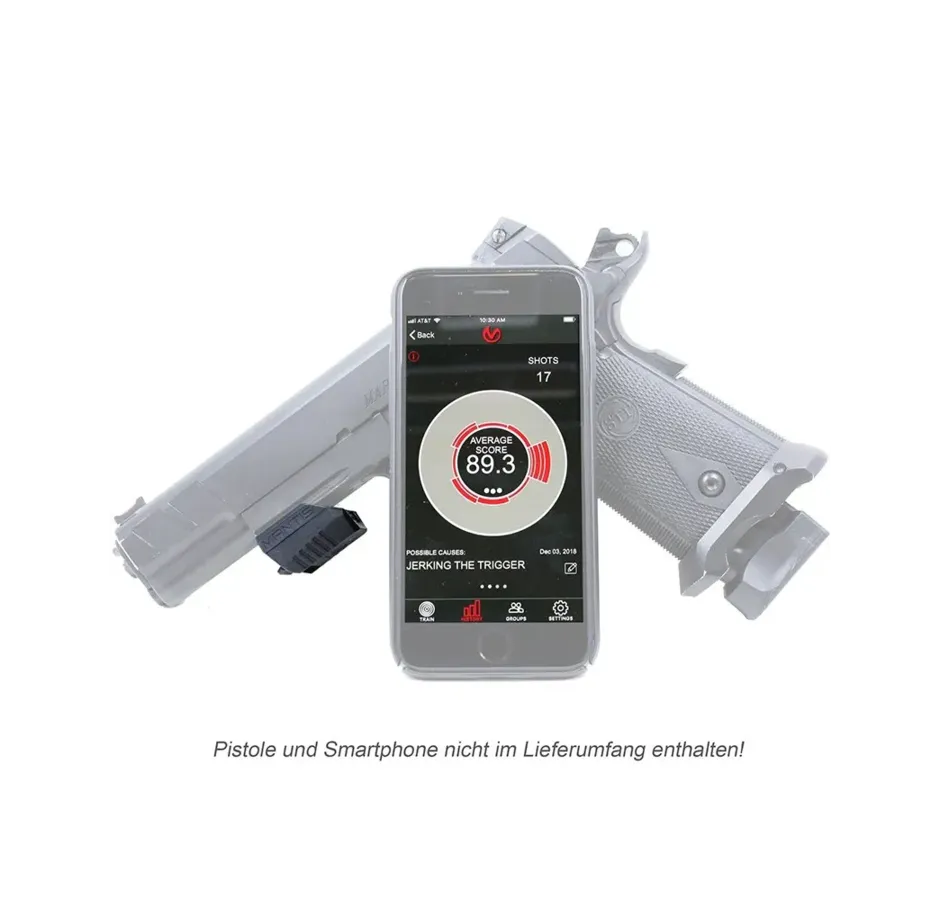 Mantis X10 Elite Shooting Performance System – Bluetooth-Schussanalyse-Sensor auf Picatinny-Halterung