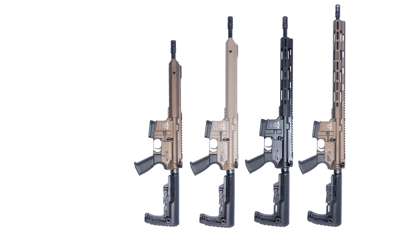 Messerschmitt AR15 in Black, Cerakote Bronze und Cerakote FDE