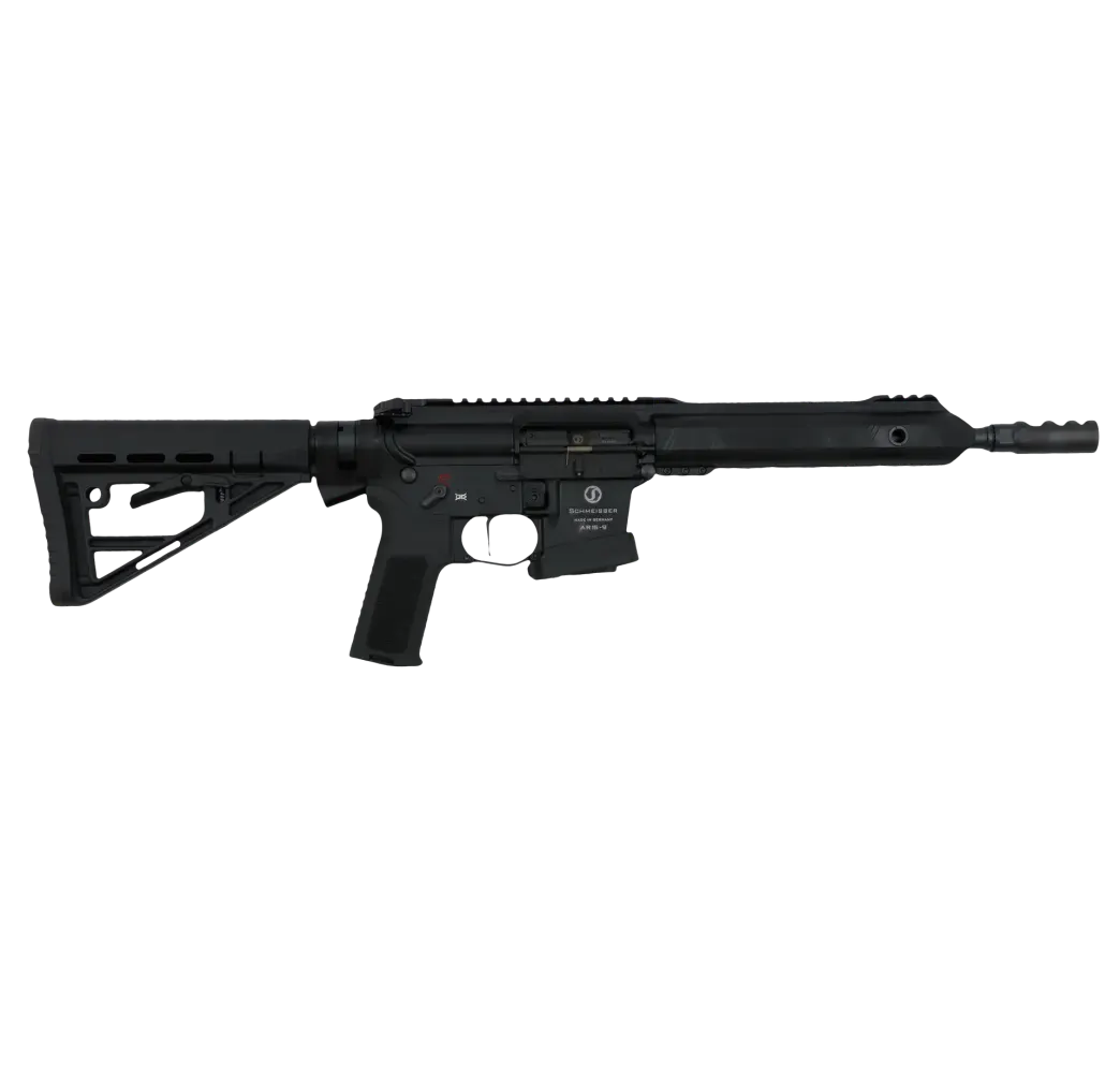 Schmeisser AR15-9 S4F Sport PCC Black 10,5" Dynamic neben AR15-9 Sport S — 9mm Pistol Caliber Carbine Vergleich