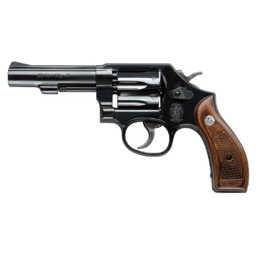 S&W Mod. 19 Classics von schräg hinten – verstellbare Visierung und Hammersporn