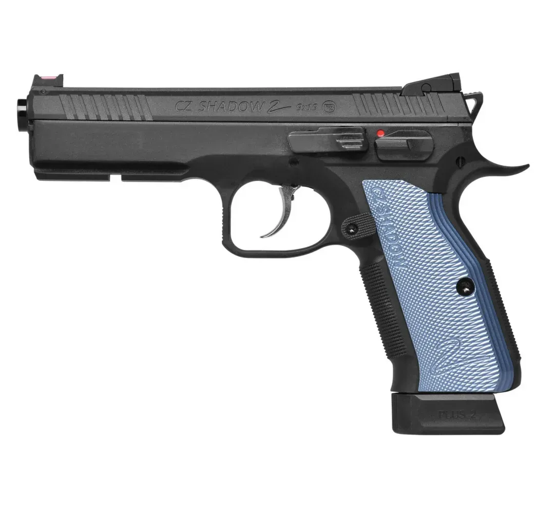 CZ Shadow 2 Schwarz 4,5 mm BB CO2 BlowBack Luftpistole in der Seitenansicht