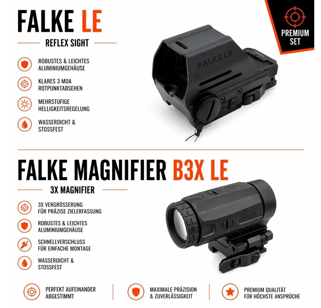 Falke LE QL Gen2 Reflexvisier mit Quick-Lock Picatinny-Montage – Bild 8