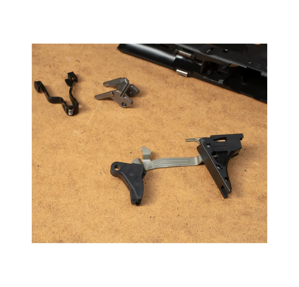 Detailansicht der Abzugszunge und Abzugsstange des Glock Performance Triggers
